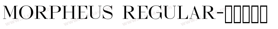 Morpheus Regular字体转换
